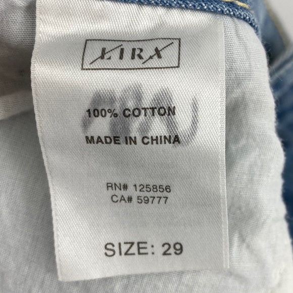 Lira Distressed High Rise Denim Pencil Skirt NWT - Picture 6 of 6